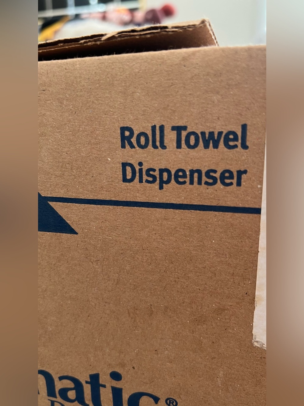 New in box wall mountain Roll Towel Dispenser - Brown Packaging
Old style white